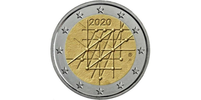 2 EUROS CONMEMORATIVOS FINLANDIA 2020 "TURKU"