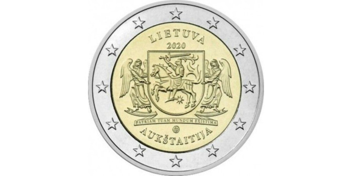 2 EUROS CONMEMORATIVOS LITUANIA 2020 "AUKSTAITIJA"