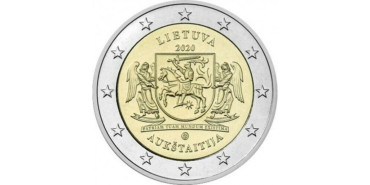 2 EUROS CONMEMORATIVOS LITUANIA 2020 "AUKSTAITIJA"