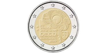 2 EUROS CONMEMORATIVOS ESLOVAQUI 2020 "OCDE"