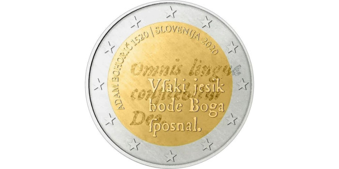 2 EUROS CONMEMORATIVOS ESLOVENIA 2020 "ADAM BOHORIC"