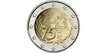 2 EUROS CONMEMORATIVOS FRANCIA 2021  "UNICEF"