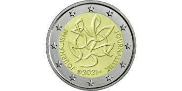 2 EUROS CONMEMORATIVOS FINLANDIA 2021 "PERIODISMO"