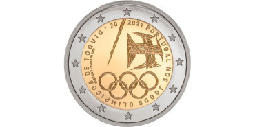 2 EUROS CONMEMORATIVOS PORTUGAL 2021 "JJ.OO TOKIO"