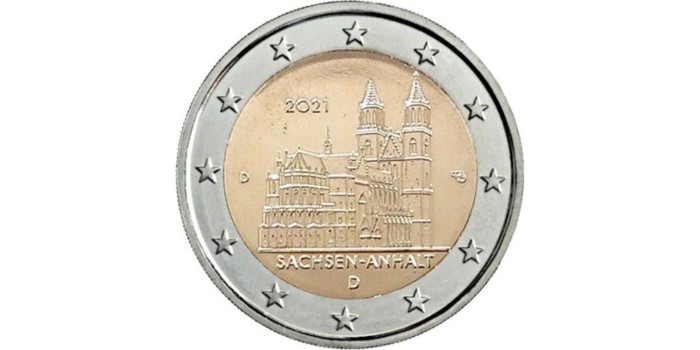 2 EUROS CONMEMORATIVOS ALEMANIA 2021 "SAJONIA ANHALT"