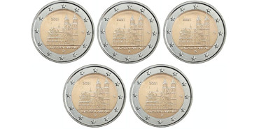 2 EUROS CONMEMORATIVOS ALEMANIA 2021 "SAJONIA ANHALT" - JUEGO 5 CECAS