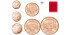 MINI SERIE 1,2 y 5 CENTIMOS EURO MALTA. MIX