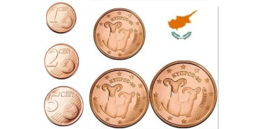 MINI SERIE 1,2 y 5 CENTIMOS EURO CHIPRE. MIX