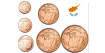 MINI SERIE 1,2 y 5 CENTIMOS EURO CHIPRE. MIX
