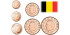 MINI SERIE 1,2 y 5 CENTIMOS EURO BELGICA. MIX