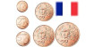 MINI SERIE 1,2 y 5 CENTIMOS EURO FRANCIA. MIX