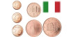 MINI SERIE 1,2 y 5 CENTIMOS EURO ITALIA. MIX