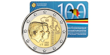 2 EUROS CONMEMORATIVOS BELGICA 2021 "BLEU"