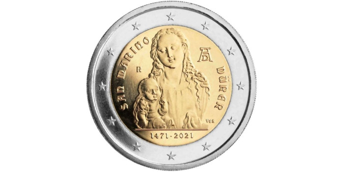 2 EUROS CONMEMORATIVOS SAN MARINO 2021 "DURERO"