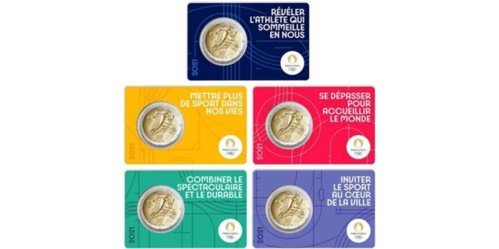 2 EUROS CONMEMORATIVOS FRANCIA 2021  "JJ.OO"