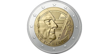 2 EUROS CONMEMORATIVOS FRANCIA 2022  "JACQUES CHIRAC"