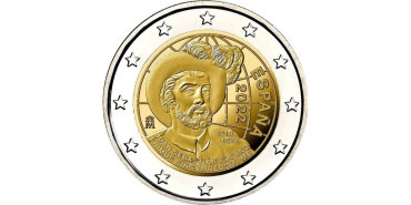 2 EUROS CONMEMORATIVOS ESPAÑA 2022 "VUELTA AL MUNDO"
