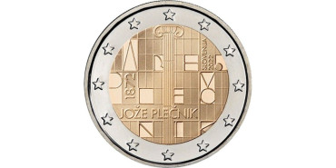 2 EUROS CONMEMORATIVOS ESLOVENIA 2022 "Jože Plečnik"