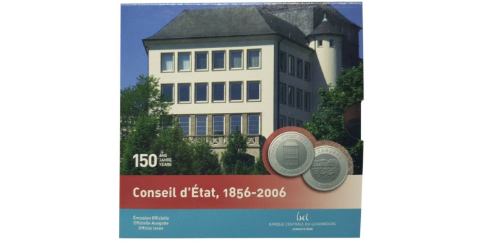 20 Euros Conmemorativos Luxemburgo 2006 "Consejo de Estado" - TITANIO + Plata