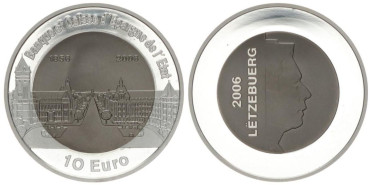 10 Euros Conmemorativos Luxemburgo 2006 "Consejo de Estado" - TITANIO + Plata