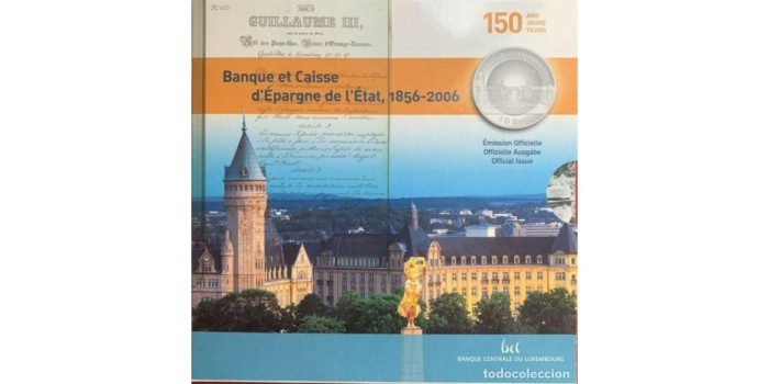 10 Euros Conmemorativos Luxemburgo 2006 "Consejo de Estado" - TITANIO + Plata