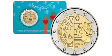 2 EUROS CONMEMORATIVOS BELGICA 2022 "SECTOR SANITARIO COVID"