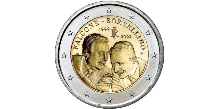 2 Euros Conmemorativos Italia 2022 "Falcone Y Borsellino"