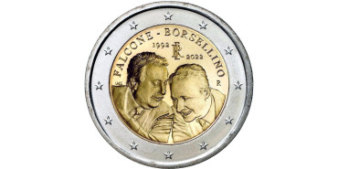 2 Euros Conmemorativos Italia 2022 "Falcone Y Borsellino"
