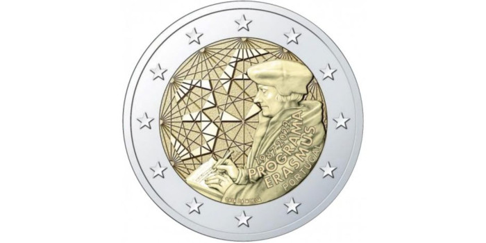 2 EUROS CONMEMORATIVOS PORTUGAL 2022 "ERASMUS"