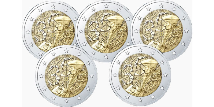 copy of 2 EUROS CONMEMORATIVOS ALEMANIA 2022 "TURINGIA-WARTBURG" - JUEGO 5 CECAS