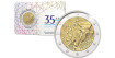 2 EUROS CONMEMORATIVOS BELGICA 2022 "ERASMUS". COINCARD
