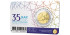 2 EUROS CONMEMORATIVOS BELGICA 2022 "ERASMUS". COINCARD