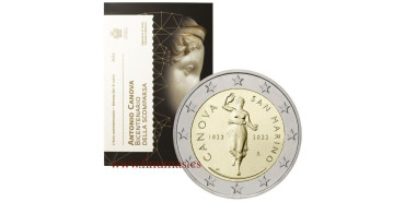 2 EUROS CONMEMORATIVOS SAN MARINO 2022 "ANTONIO CANOVA"