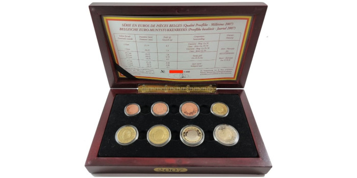 SET OFICIAL BELGICA 2007 EURO PROOF SET