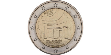 2 EUROS CONMEMORATIVOS MALTA 2022 "TEMPLO HIPOGEO"