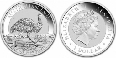 AUSTRALIA 1 Onza Plata EMU 2018