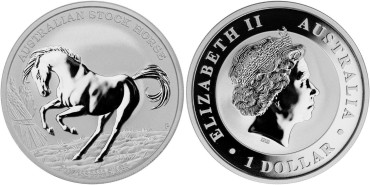 AUSTRALIA 1 Onza Plata CABALLO 2017