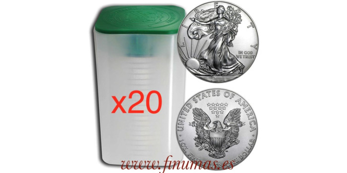 EE.UU.  20x 1 Oz. PLATA LIBERTY 2003.