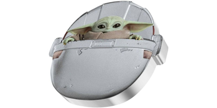 NIUE - K-XX.- 2$ DOLAR 2022 GROGU STAR WARS 2022. 1 ONZA PLATA