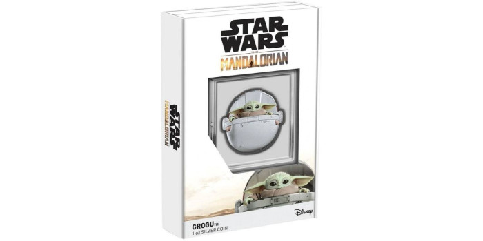 NIUE - K-XX.- 2$ DOLAR 2022 GROGU STAR WARS 2022. 1 ONZA PLATA