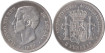 Cy16580E.-ALFONSO XII - 5 Pesetas 1875 "Variante Oreja Rayada"