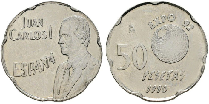 JC111V - 50 pts AÑO 1990 J.C. ERROR PANTOGRAFO. SC