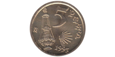 JC052V - 5 Pts 1993 Doble línea vertical en 5, SC