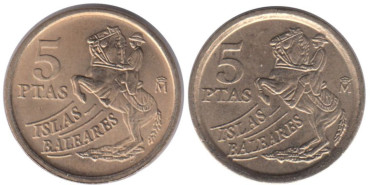 JC056V - 5 Pts 1997 Borde ancho y borde fino las dos piezas, SC