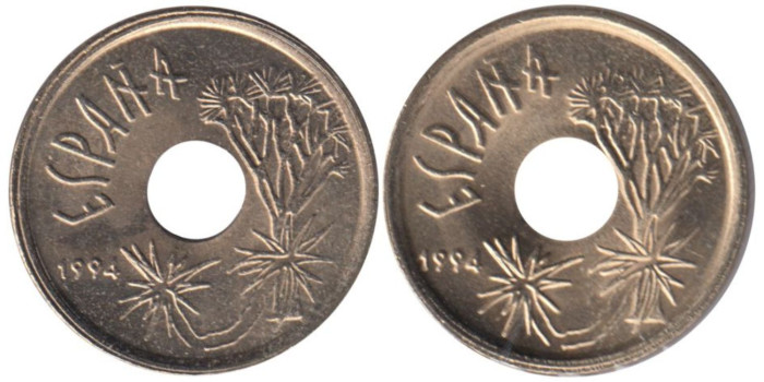 JC091V - 25 Pts 1994 Arbol pegado a la perforación y separado SC