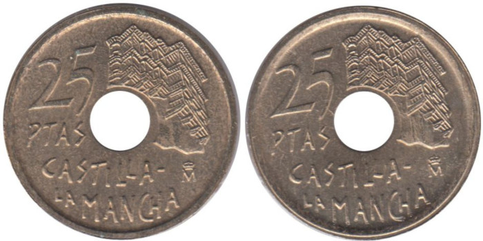 JC094V - 25 Pts 1996 Borde grueso casas tocando y borde fino SC