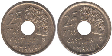 JC094V - 25 Pts 1996 Borde grueso casas tocando y borde fino SC