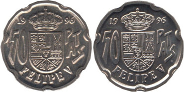 JC118V - 50 Pts 1996 Empastado el 0 de 50, y la normal,  SC