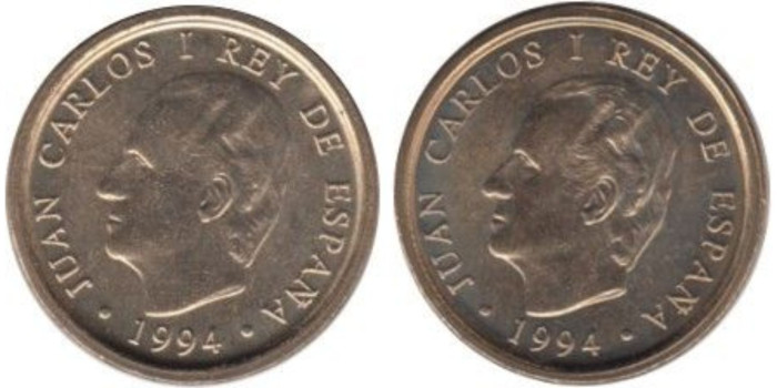 JC135V - 100 Pts 1994 Borde ancho y borde fino las dos piezas, SC