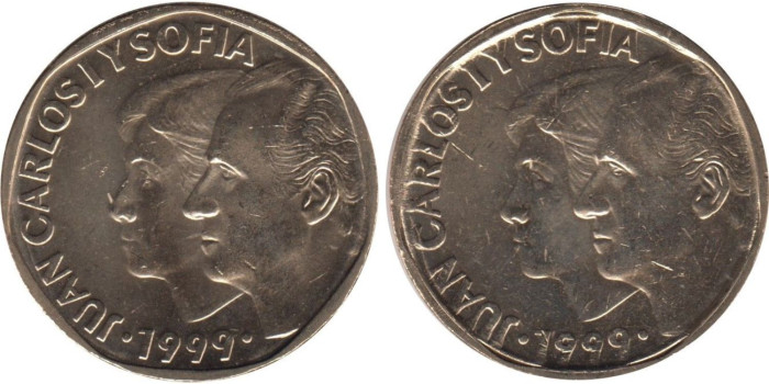 JC170V - 500 Pts 1999 Letras tocando el borde y separadas, SC